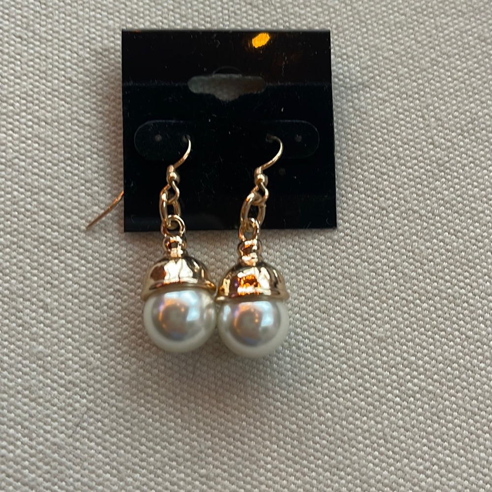Faux Pearl Earrings